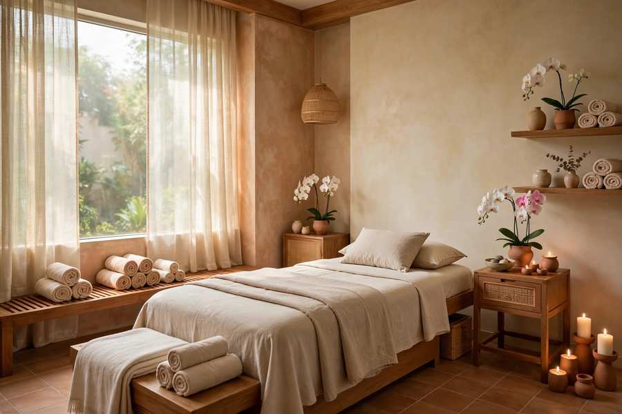 Không gian phòng trị liệu spa